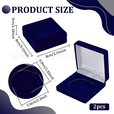 Квадратные футляры для хранения памятных монет из eva CON-WH0201-005B-1