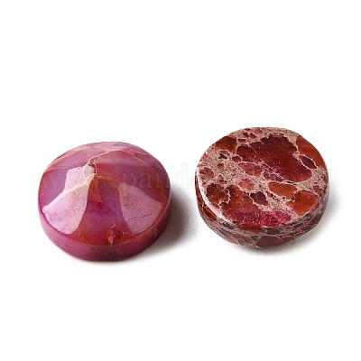 Окрашенный натуральный регалит / имперская яшма / морские отложения яшма кабошоны G-L617-C02-10mm-1