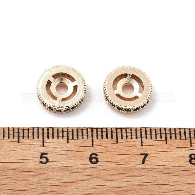 Латунные микро проложить кубического циркония бусы KK-R216-10C-KCG01-1