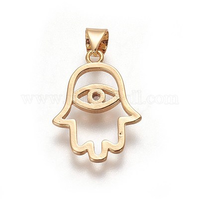 Латунные подвески ZIRC-O027-16G-1