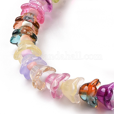 Прозрачные стеклянные бусины LAMP-H061-01A-02-1