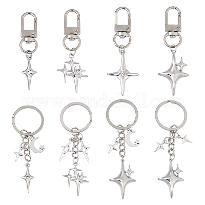 8 шт. подвеска из сплава и брелки HJEW-DC00064-1