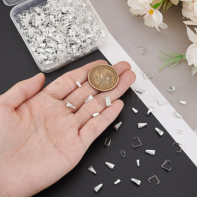 400 шт. 4 стиля латунных защелкивающихся дужек KK-GA0001-69-1