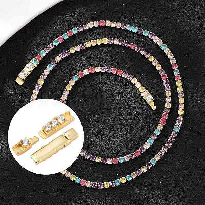 925 штыковая застежка из стерлингового серебра с микропаве из прозрачных кубических цирконий STER-C016-01B-G-1