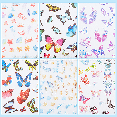 6 лист 6-х видов пластиковых кабошонов DIY-OC0007-25-1