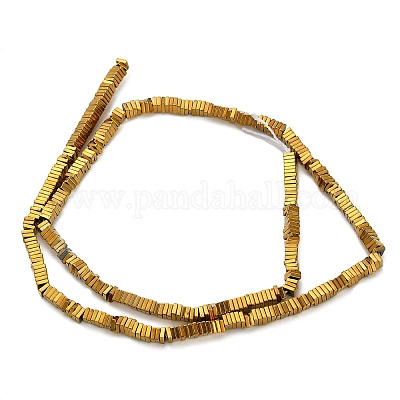 Гальванические нити из синтетических немагнитных гематитовых бусин G-P262-22-G01-1