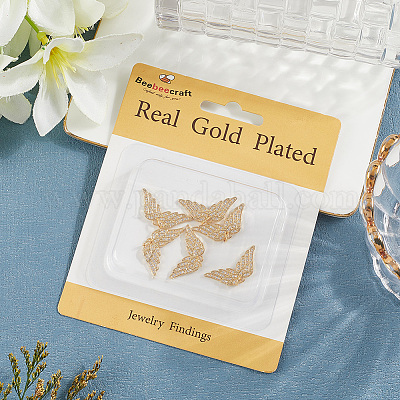 6 шт. латунные подвески-кресты с микропаве из кубического циркония KK-BBC0020-23-1