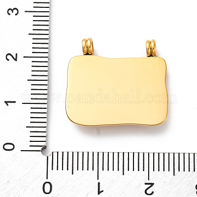 Подвески из нержавеющей стали 304 со стразами STAS-I331-04G-1