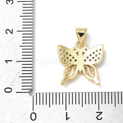 Латунные микро проложить кубического циркония подвески KK-Q068-09B-G-1