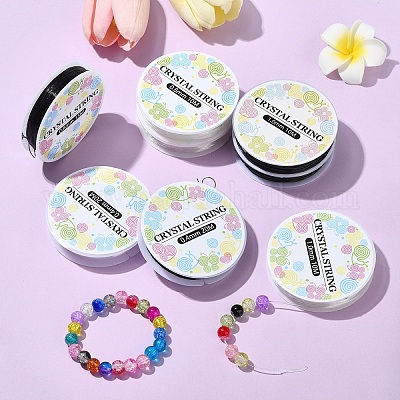 3 рулон круглой эластичной хрустальной нити&nbsp;EW-YW0001-17A-01-1