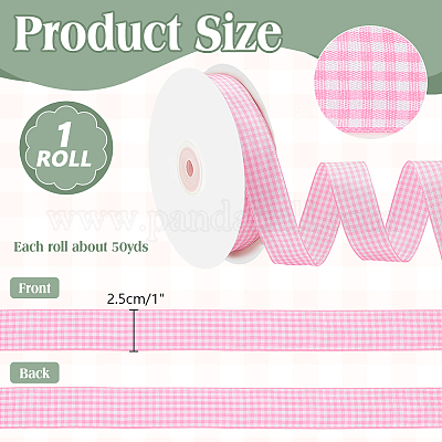 50 ярд ленты из полиэстера в клетку тартан OCOR-WH0093-28A-1