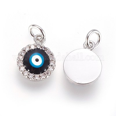 Латунные микро проложить кубического циркония подвески ZIRC-G150-13-1