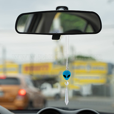 Подвесные украшения из гальванического стекла HJEW-PH01827-1