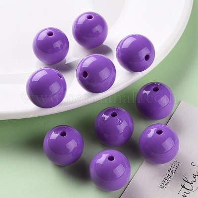 Непрозрачные акриловые бусины X-MACR-S370-C20mm-30-1