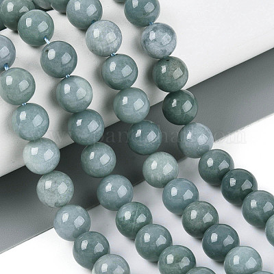 Естественный жадеит бисер пряди&nbsp;G-N353-07C-01-1