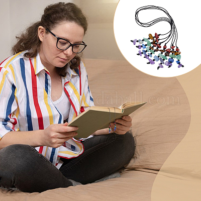 4 шт. закладка из натурального драгоценного камня HJEW-FG00033-1