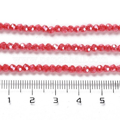 Гальванические непрозрачные стеклянные бусины EGLA-A035-P3mm-A03-1