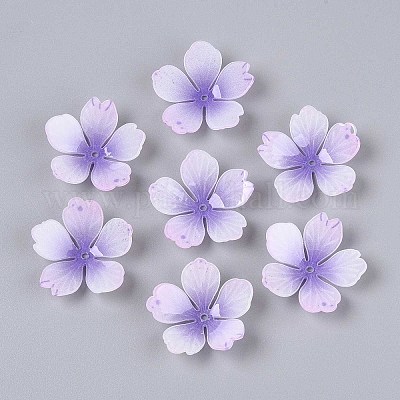 Колпачки для акриловых бусин в виде цветов SACR-T017-51F-1