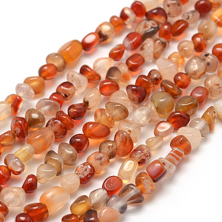 Крашеные природные сердолика бусы пряди&nbsp;G-F465-22-1