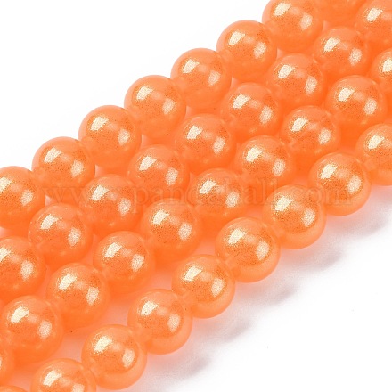 Стеклянные круглые бусины DGLA-Q015-10mm-36-1