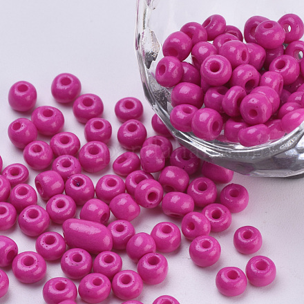 Выпечка краска стеклянные бусины SEED-Q025-4mm-M18-1