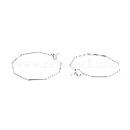 Фурнитура для сережек-колец из нержавеющей стали 316 STAS-C029-02P-1