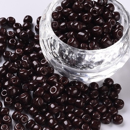 Выпечка краска стеклянные бусины SEED-US0003-4mm-K18-1