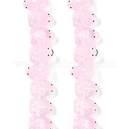 Нити прозрачных бусин из стеклянной эмали GLAA-B021-05I-1