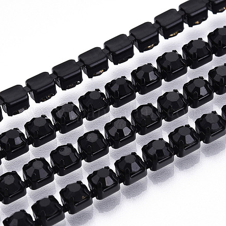 Электрофорез железные стразы цепочки из страз CHC-Q009-SS16-B01-1