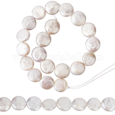 1 нить натуральных бусин из жемчуга Кеши PEAR-LT0001-19-1