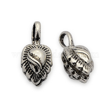 Латунь цветочные кулоны KK-J186-04AS-NF-1