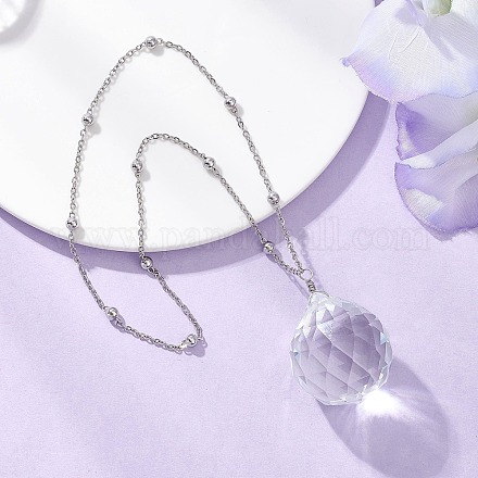 Стеклянные круглые окна висят ловцы солнца HJEW-JM04522-02-1