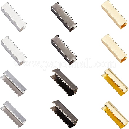 Обжимные концы ленты из латуни и железа AJEW-PH0001-38-1