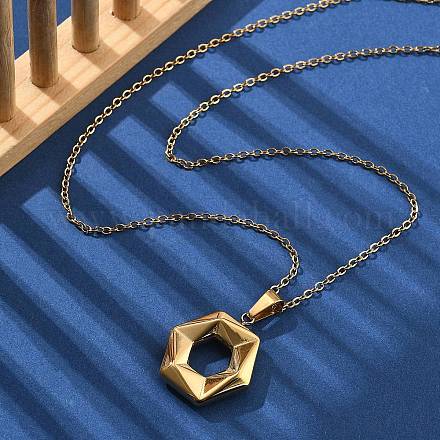 Геометрические подвески из нержавеющей стали 304 для женщин NJEW-S439-04B-G-1