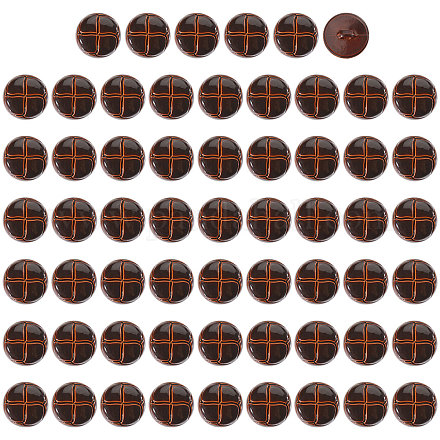 Пластиковые кнопки 1-отверстие BUTT-CA0001-34B-1