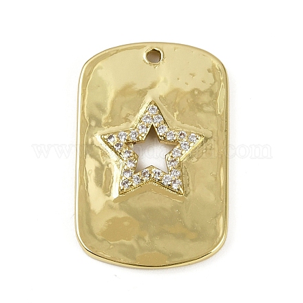 Латунные микро проложить кубического циркония подвески KK-M322-29G-1