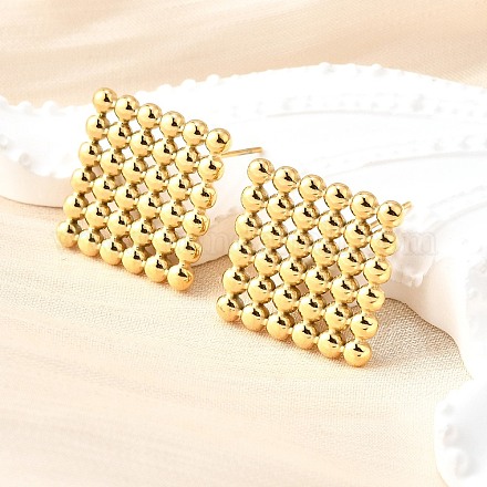 Серьги-гвоздики из нержавеющей стали 304 EJEW-Z026-01G-1