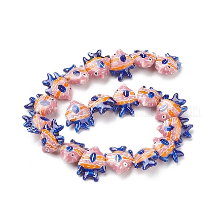 Фарфоровые бусины ручной работы X1-PORC-G002-54H-1