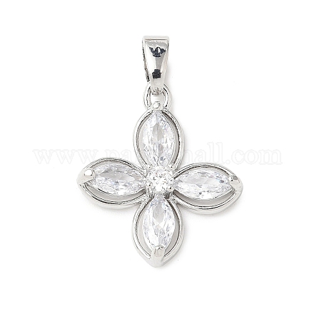 Латунные микро проложить кубического циркония подвески KK-D357-14B-P-1