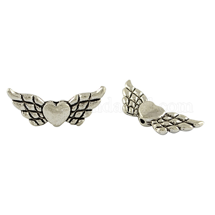 Тибетском стиле сплава angeltee бусы TIBEB-5494-P-NR-1