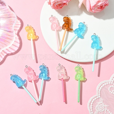 10 шт. большие подвески из светящейся полупрозрачной смолы FIND-FS0002-91E-1