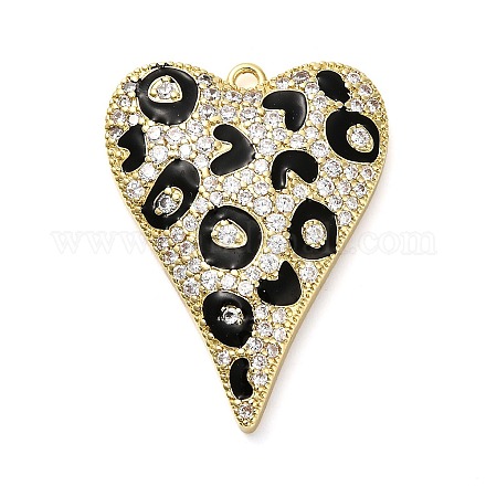 Латунные микро проложить кубического циркония подвески KK-L229-077B-G-1