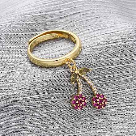 Открытые манжеты из латуни с микропаве и цирконием для женщин RJEW-U057-12C-G-1