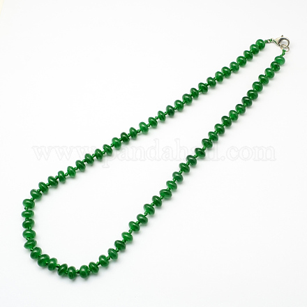 Модно драгоценный камень бисера ожерелья NJEW-R211-26-1