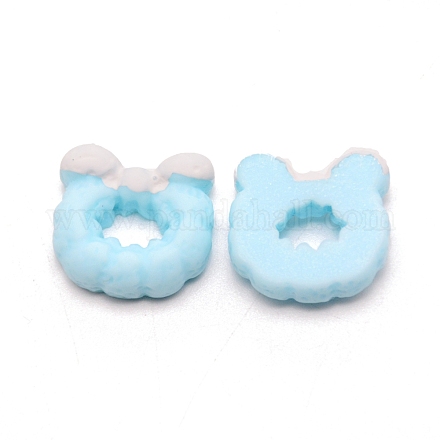 Непрозрачные кабошоны из смолы RESI-WH0015-24F-1