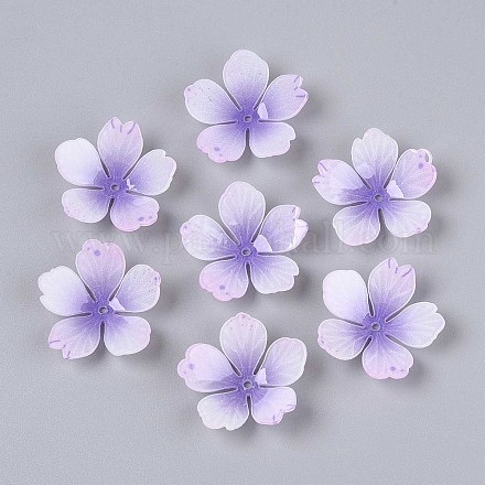 Колпачки для акриловых бусин в виде цветов SACR-T017-51F-1