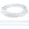 PE Ribbon, for Garment Accessories, Gift Decoration, White, 3/8 inch(8.5mm), about 71.08 Yards(65m)/Roll