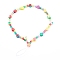 Polymer Clay Fruit Beaded Mobile Straps, with Transparent Acrylic Beads and Nylon Thread, Colorful, 25.5cm
