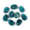 Oval Imitation Gemstone Acrylic Beads, Teal, 18x13x9.5mm, Hole: 2mm, about 310pcs/500g