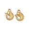 304 Stainless Steel Charms, Fish, Ion Plating(IP), Real 18K Gold Plated, 9x6x2.5mm, Hole: 1mm